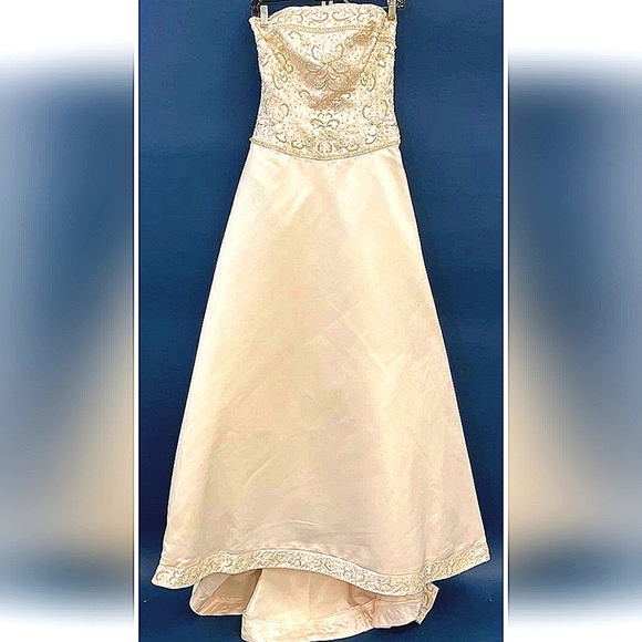 New!!! Tags!!ALFRED ANGELO 'MARGE MOONLIGHT' EMBROIDERED COLLECTION Sz 10 A Line - Picture 11 of 17